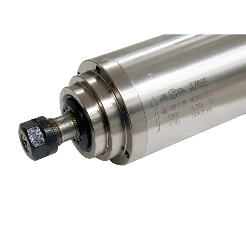 

100mm Dia 3.2kw Spindle Motor High Speed Water Cooler CNC Router For Wood Carving ChangSheng Brand Spindle 24000rpm