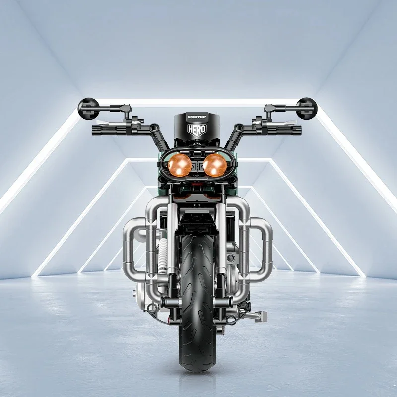 

Технические сборочные кирпичи для мотоциклов — интерактивный строительный набор MOC с задачами своими руками для мальчиков