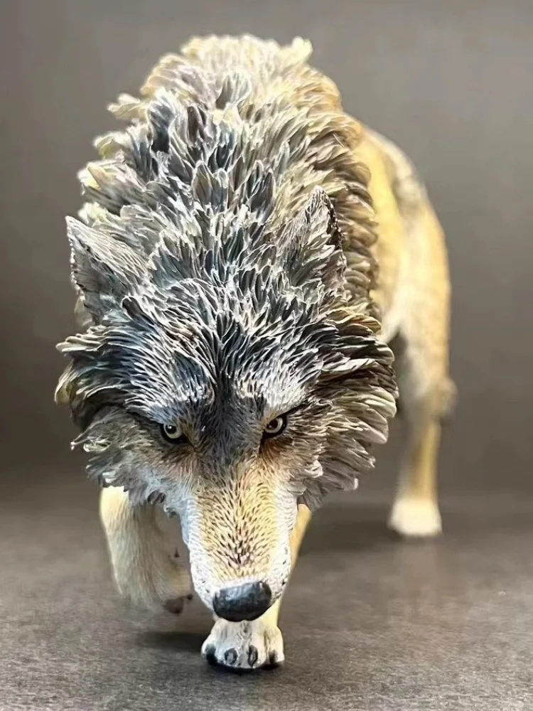 Jxk 1/6 أمريكا الشمالية رمادي الذئب نموذج الاستبداد التعرض الحيوان الشكل جامع Gk مجموعة الديكور الواقعي لعبة مجسمة