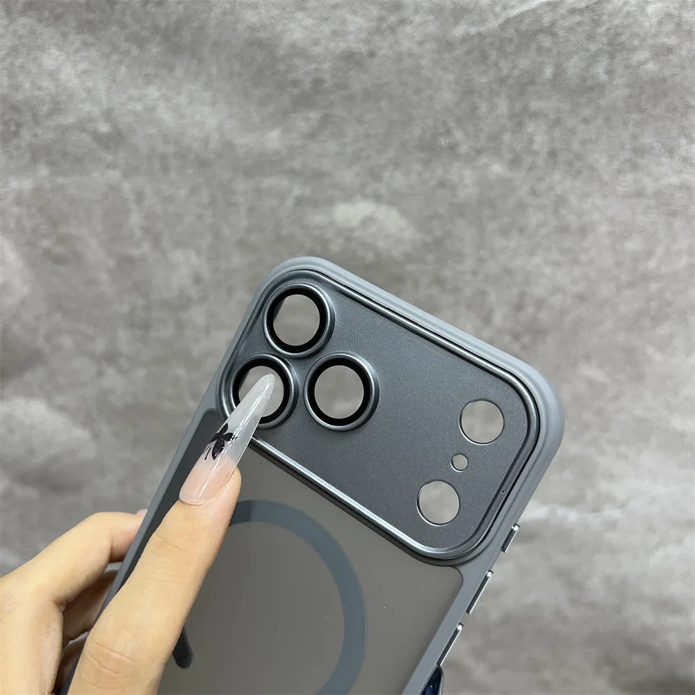 Matte Magnetische Durchsichtige Kabellose Ladehülle für iPhone 18 Pro 17 Air 16 15 14 13 12 11 17 Pro Max für Magsafe Cover – Detail 4