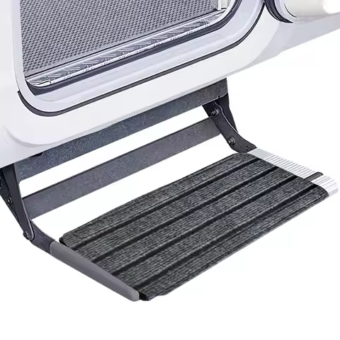 Trailer Step Covers 3 Pieces Step Covers For RV Stairs Weatherproof Non-Slip Rug For Winter Outdoor Deck Campers Trailers Travel