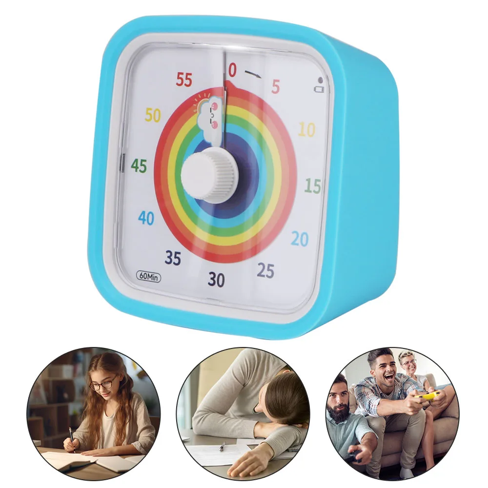 Cute Cartoon Decorative Kids Children Reminder Countdown Timer Alarm Clock Visual Timer 60 Minutes Time Management Tool