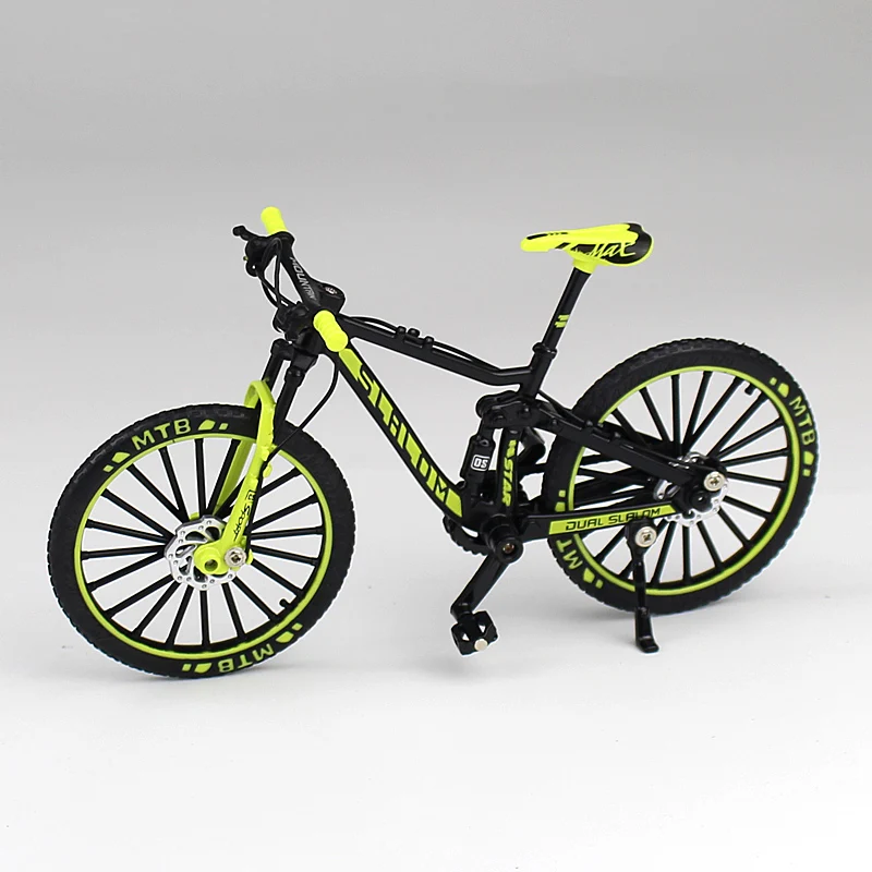 Mini 1:10 Legierung Fahrrad Modell Diecast Metall Finger mountainbike Racing Spielzeug Biegen Straße Simulation Sammlung Spielzeug für kinder