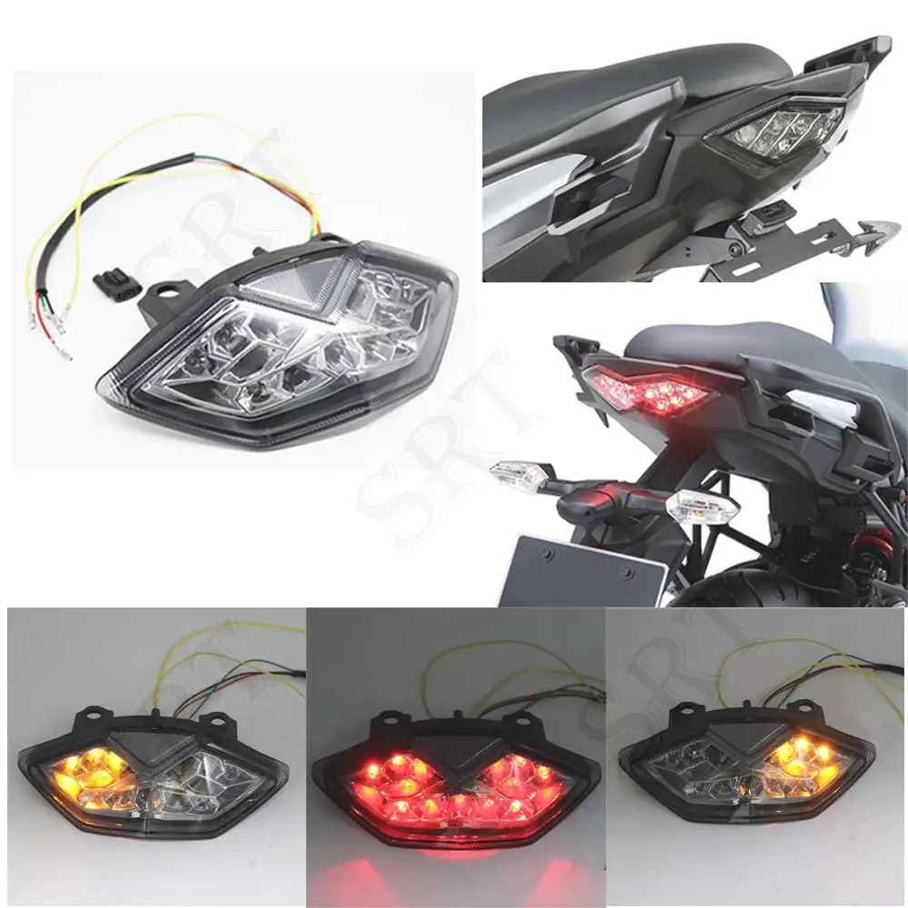 Fit for Kawasaki Versys 650 Motorcycle Accessories Tail light Brake turn signal integrated LED Rear lamp Versys650 2011-2021