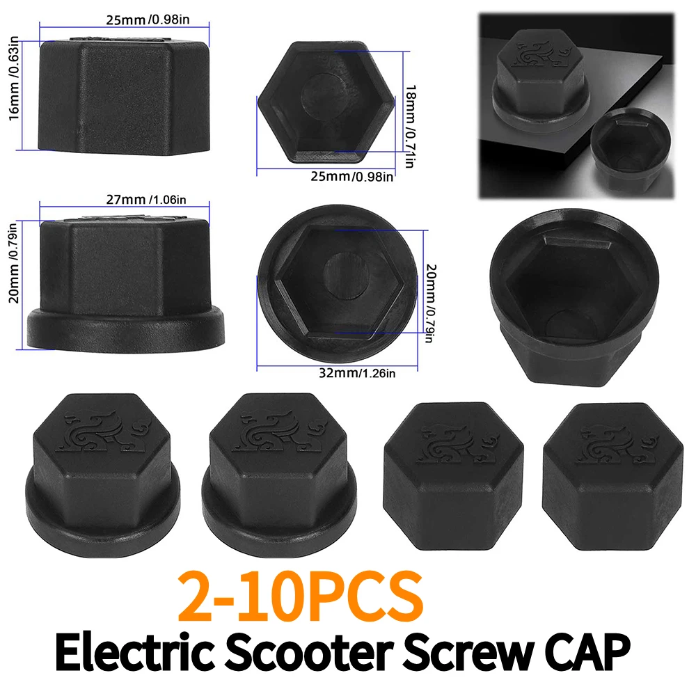 

2-10PCS Motor Shaft Nut Protector Rocker Shaft Nut Stopper Screw Nut Cap Protection Dust Cover for Kukirin G2 Master Accessories