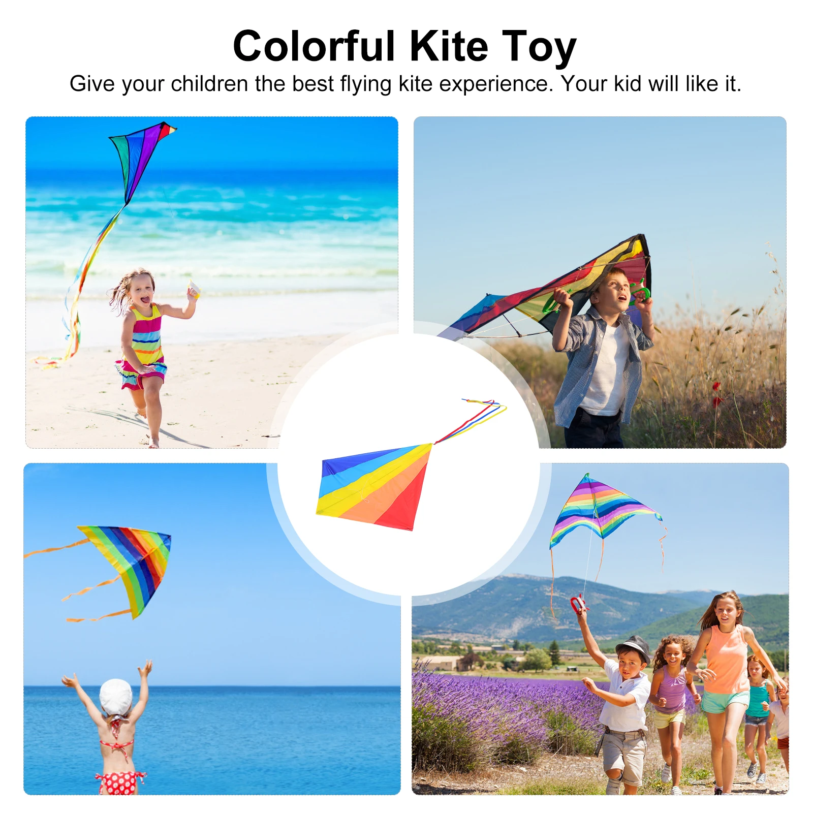 High Quality Rainbow Kite Child Fly Polyester Colorful Bulk Butterflies