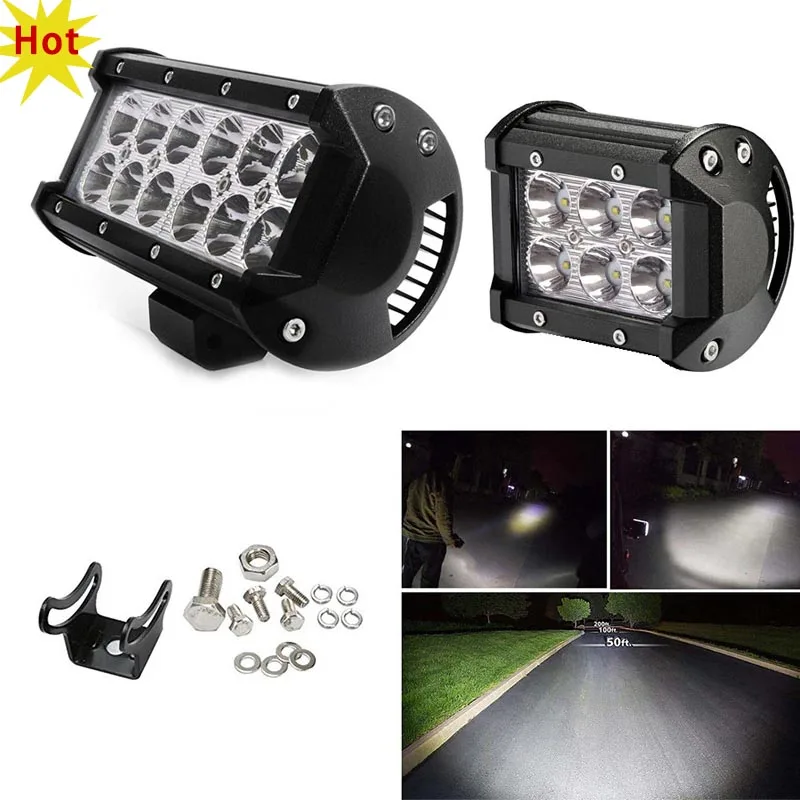 

Car LED Light Bar Offroad 4x4 Spotlights Fog Lamp 12V 24V Diode Headlight Truck Farm Tractor Boat SUV ATV Light Bar/work Light