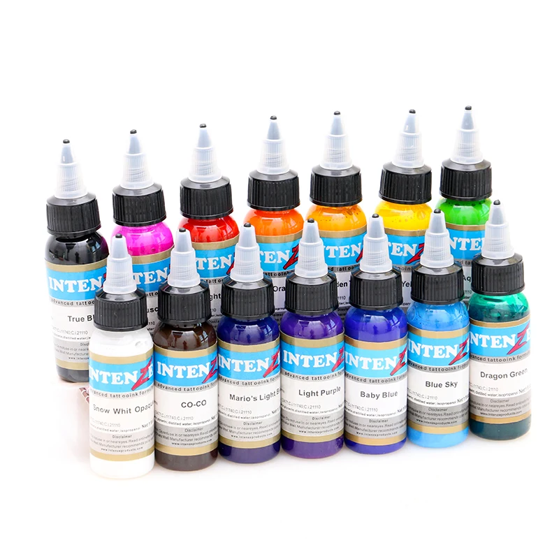 Tattoo Inks 14 Colors 30ml/bottle Tatto Pigment Inks Set For Body Tattoo Art Kit