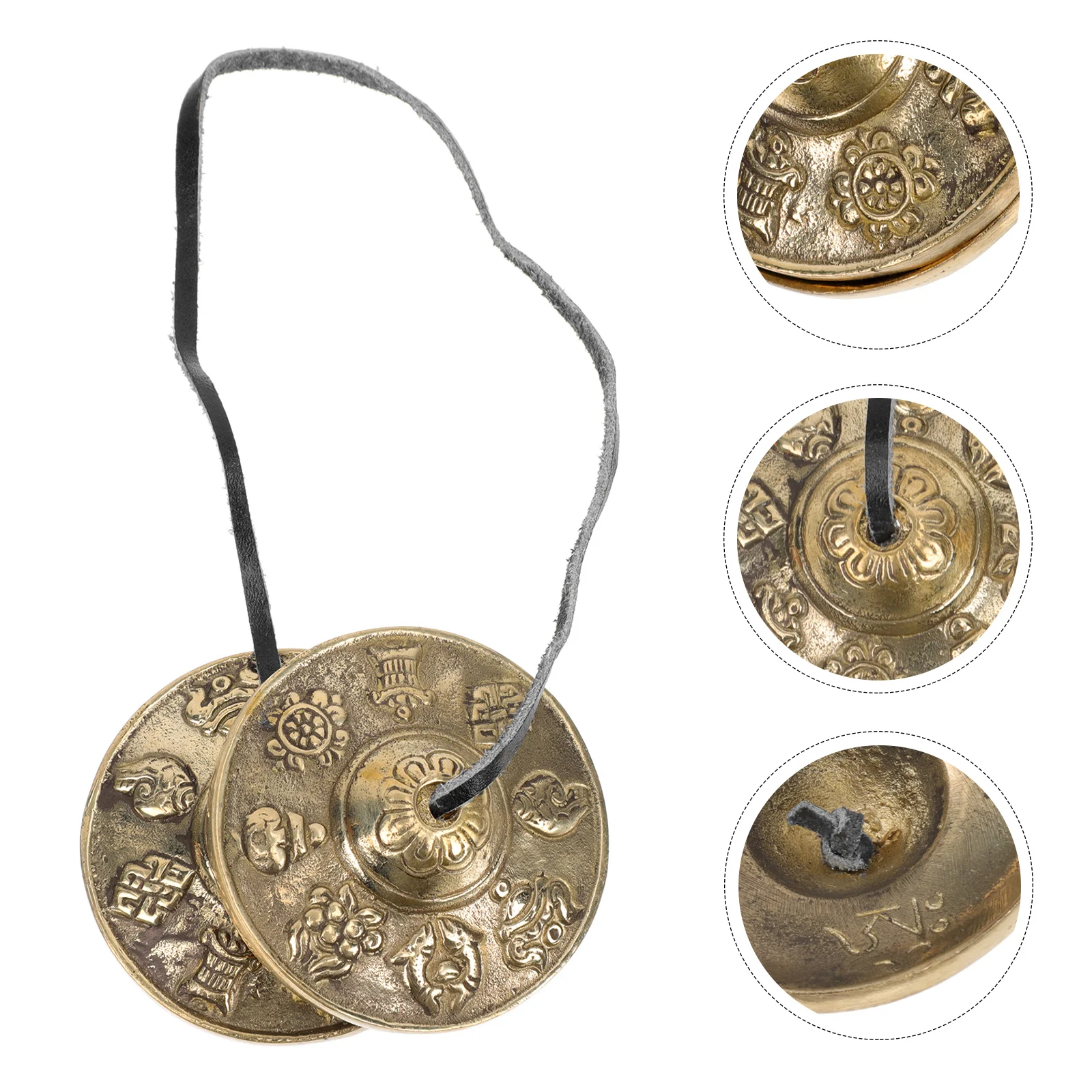 

Copper Cymbals Bell Nepal Handmade Meditation Religious Finger Touch Bells Yoga Percussion Instrument