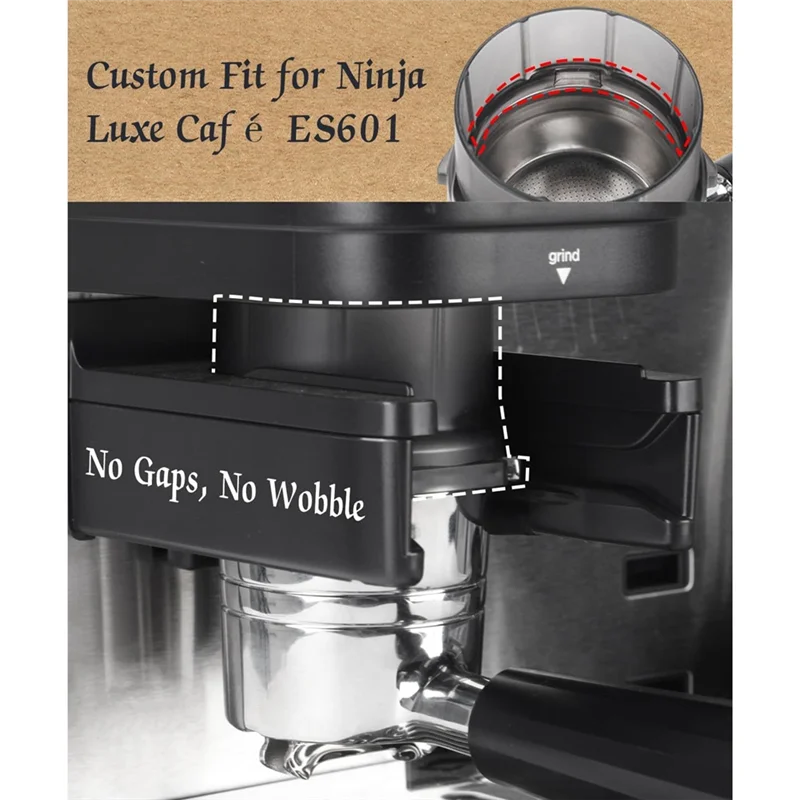 ASWUT-For Ninja ES601 ES601C ES501 ES501C ES701 ES601 BKES601BL 2 قطعة استبدال قمع Portafilter لجرعات ماكينة الإسبريسو