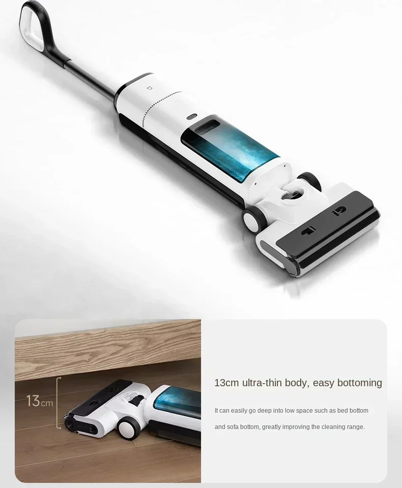 

XIAOMI MIJIA беспроводная стиральная машина для пола 2, всасывающая швабра, одна бытовая техника, лежачая плоская двойная кромка, чистка Origi