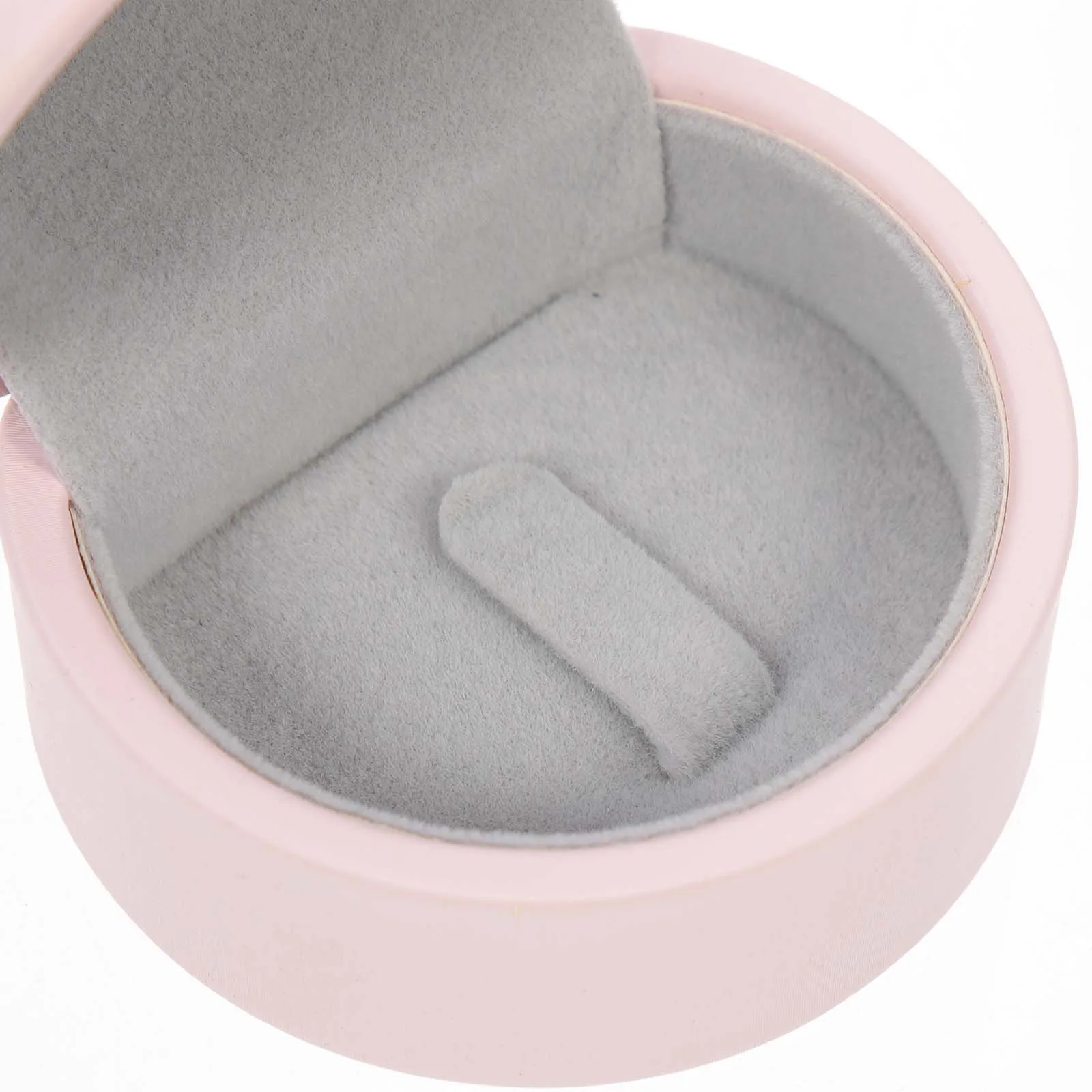 Caja de joyería para el Día de San Valentín, organizador de almacenamiento de joyería pequeño con flor rosa, funda protectora con forro suave para colgante, collar y anillo