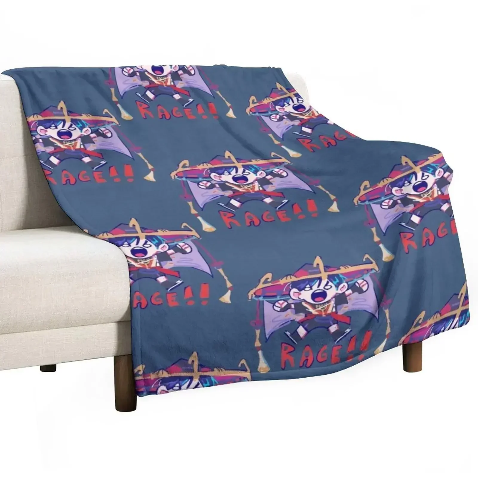 Rage de Scaramouche Throw Blanket blankets and throws for sofa Soft Big Decoratives Blankets