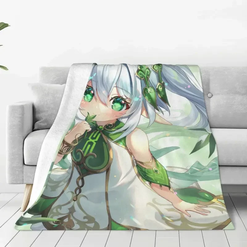 Genshin Blow Nahida Tighnari Nilou Blanket Anime throw blanket blanket bed sofa personalised Ultra soft warm Bedsprea