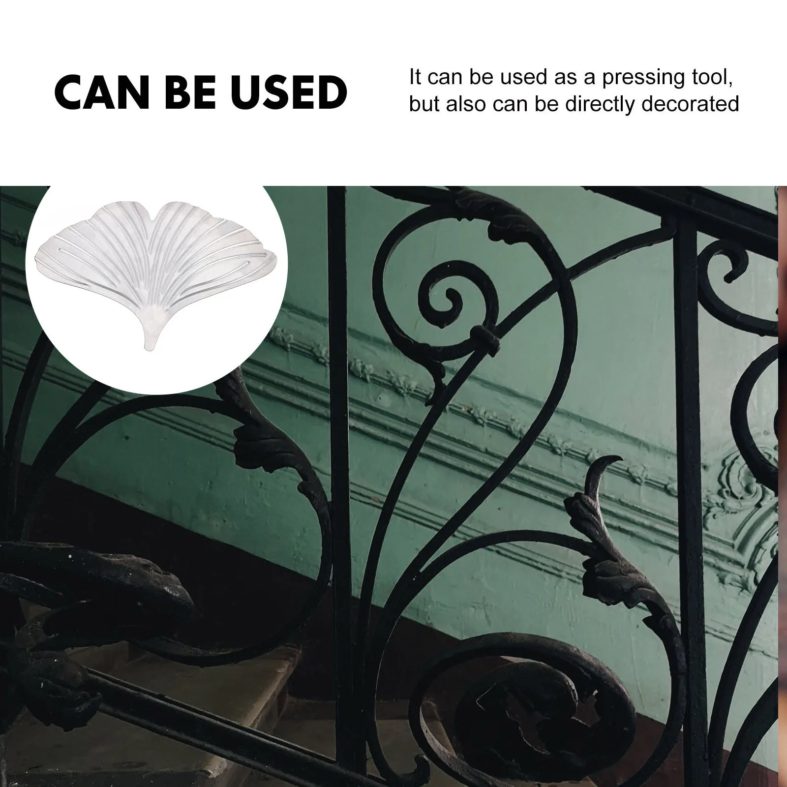 2 قطعة أوراق الجنكة الحديد الديكور غرامة الحرفية قوي عرض مكتب لغرفة المعيشة غرفة نوم الرف جمع #6