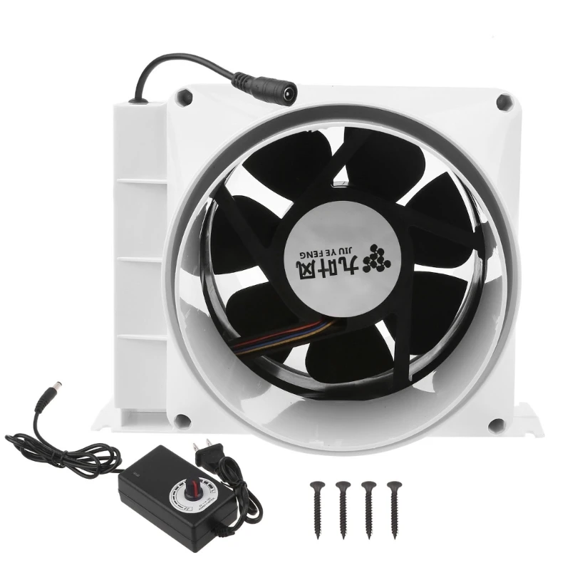 

Adjustable Speed Exhaust Fan Quiet Duct Extractor Air Boosters Fan Ventilation Exhaust Air Blower Ventilator Fan Home