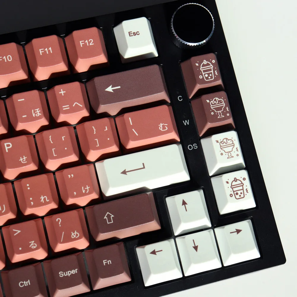 gmk-bingsu-キーキャップ-染料昇華-pbt-人間工学に基づいたデザイン-129-キー-チェリープロファイル-61-64-104-108-mx-スイッチ-メカニカルキーボード用