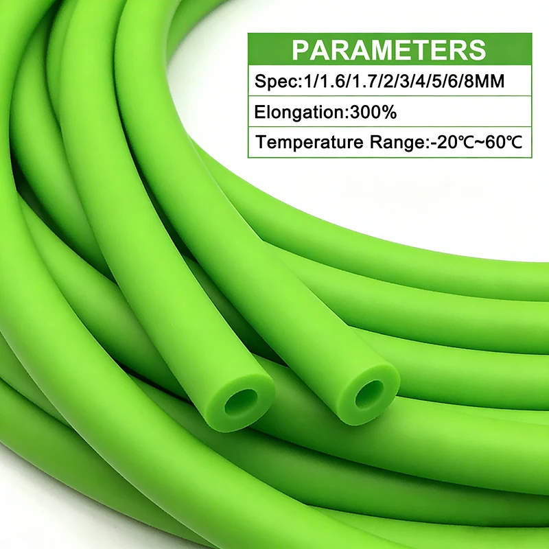 High Tension Natural Latex Rubber Hose ID1.6-12mm Freeze Resistant Durable Tube For Slingshot Speargun Hunting & Daily Craft Use