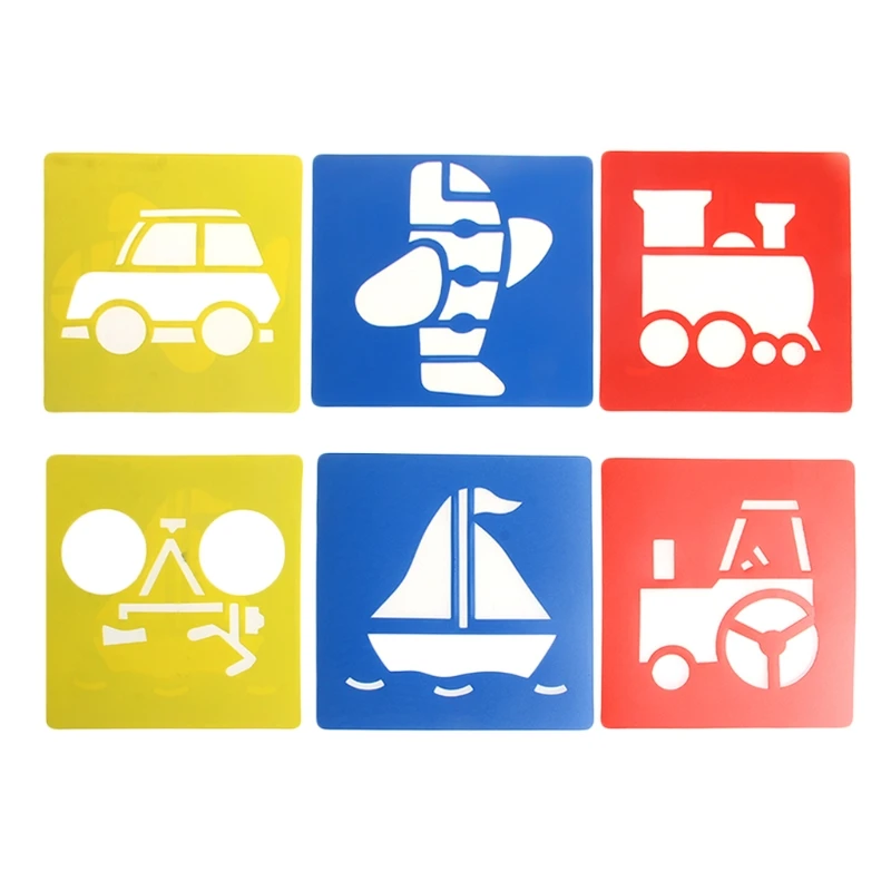 

Plastic Drawing Transport Template Art Practice Early Educational Tool