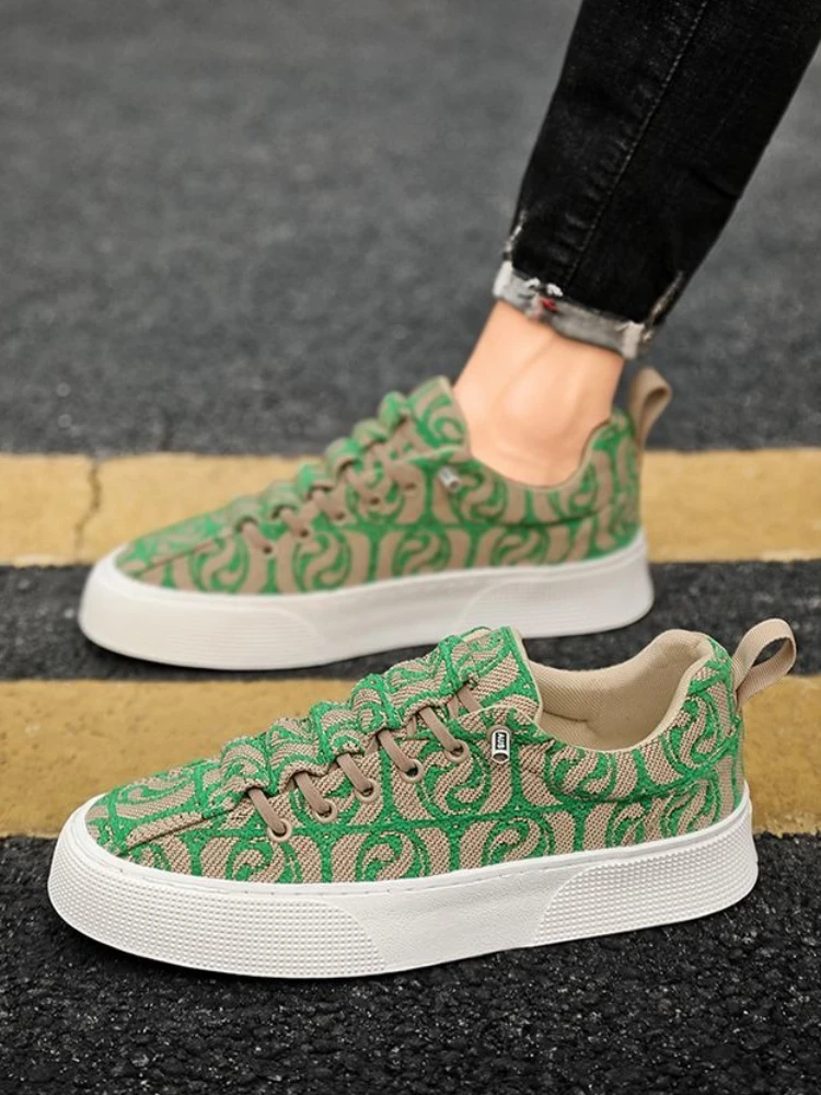 

Летняя повседневная парусиновая обувь для бега на массивном каблуке для мужчин, тенденции 2024, распродажа кроссовок в стиле ретро, роскошная легкая модная мужская обувь для отдыха