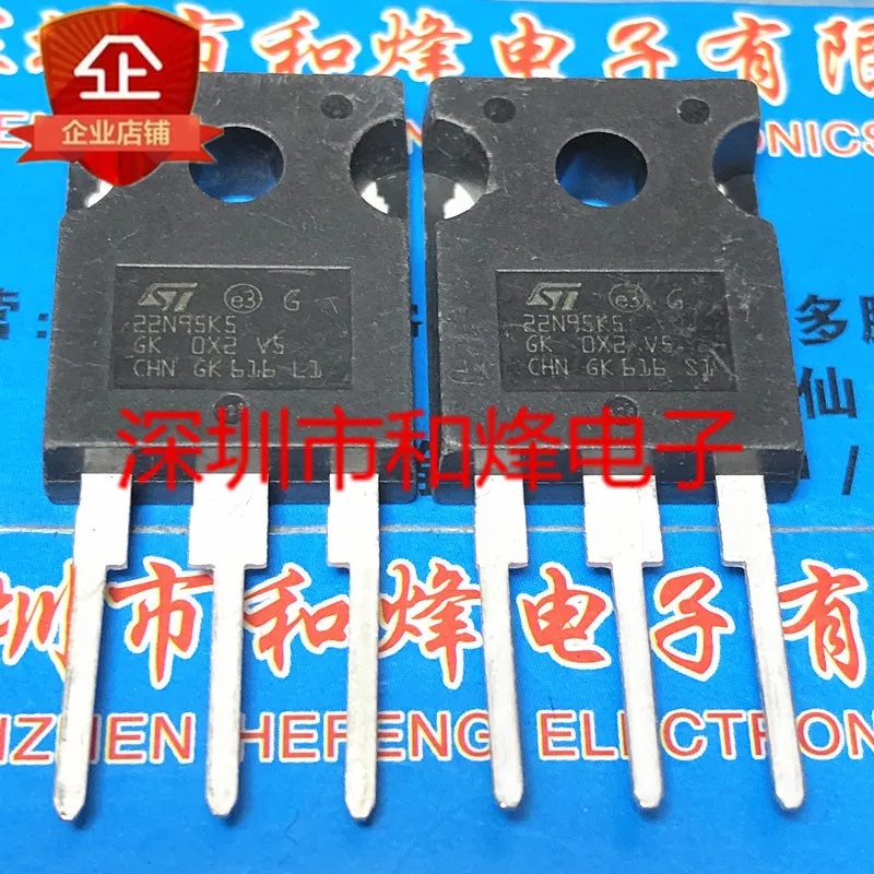 

5PCS-10PCS 22N95K5 STW22N95K5 TO-247 950V 17.5A NEW AND ORIGINAL ON STOCK