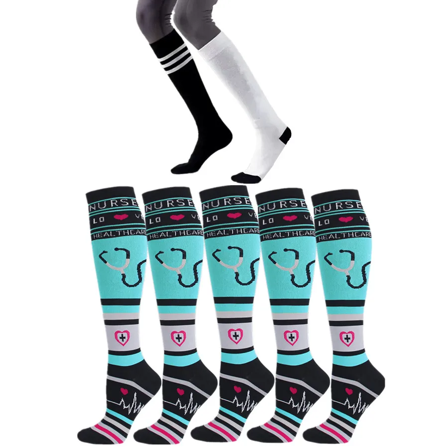 

Men Women Athletic Compression Socks Shock Absorbing Socks for Rugby Hiking Tennis