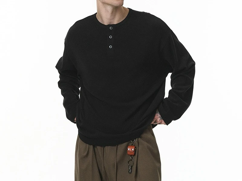 

Men's Lazy Long Sleeve 2026 Spring and Summer New Product Simple Casual Short Sleeve