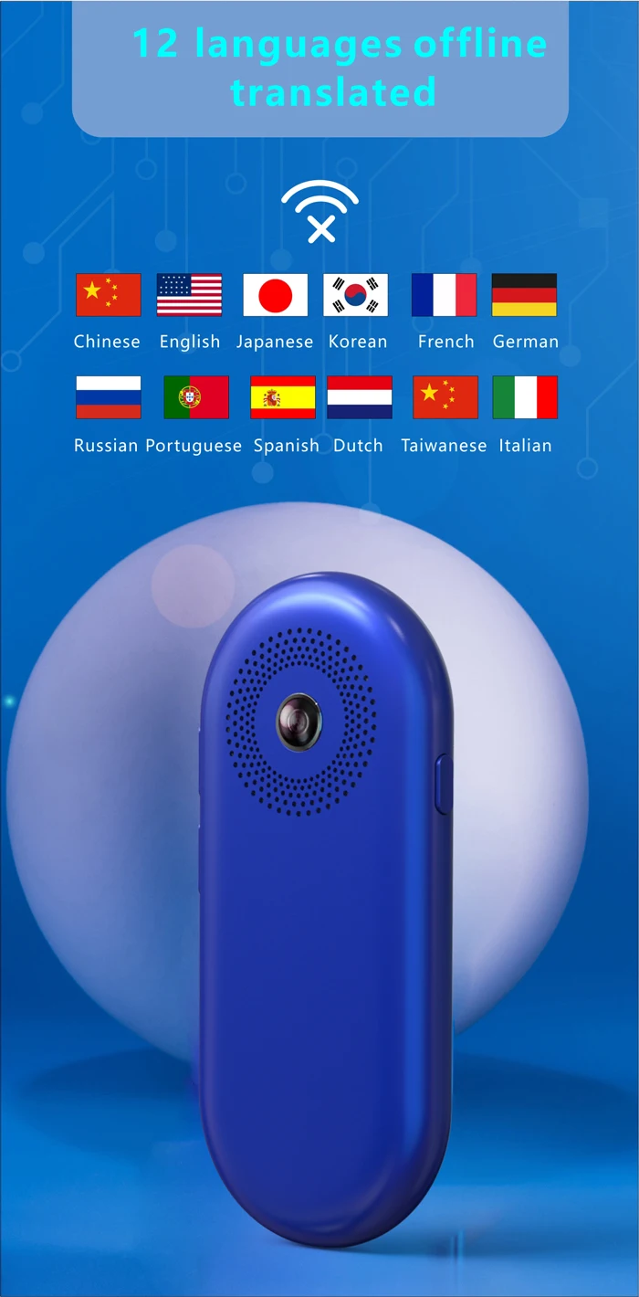 2023 AT30 Portable Intelligent 109 Languages Travel Globally Leaning Assistant Translator For Daily Life