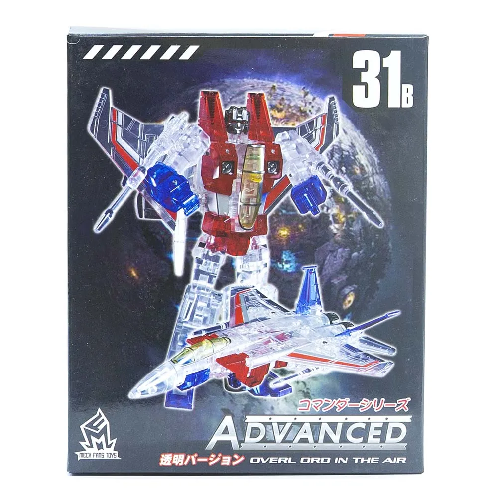 New Transformation Toys Robot MechFans Toys MF-31B Starscream Transparent version MFT Action Figure toy in stock