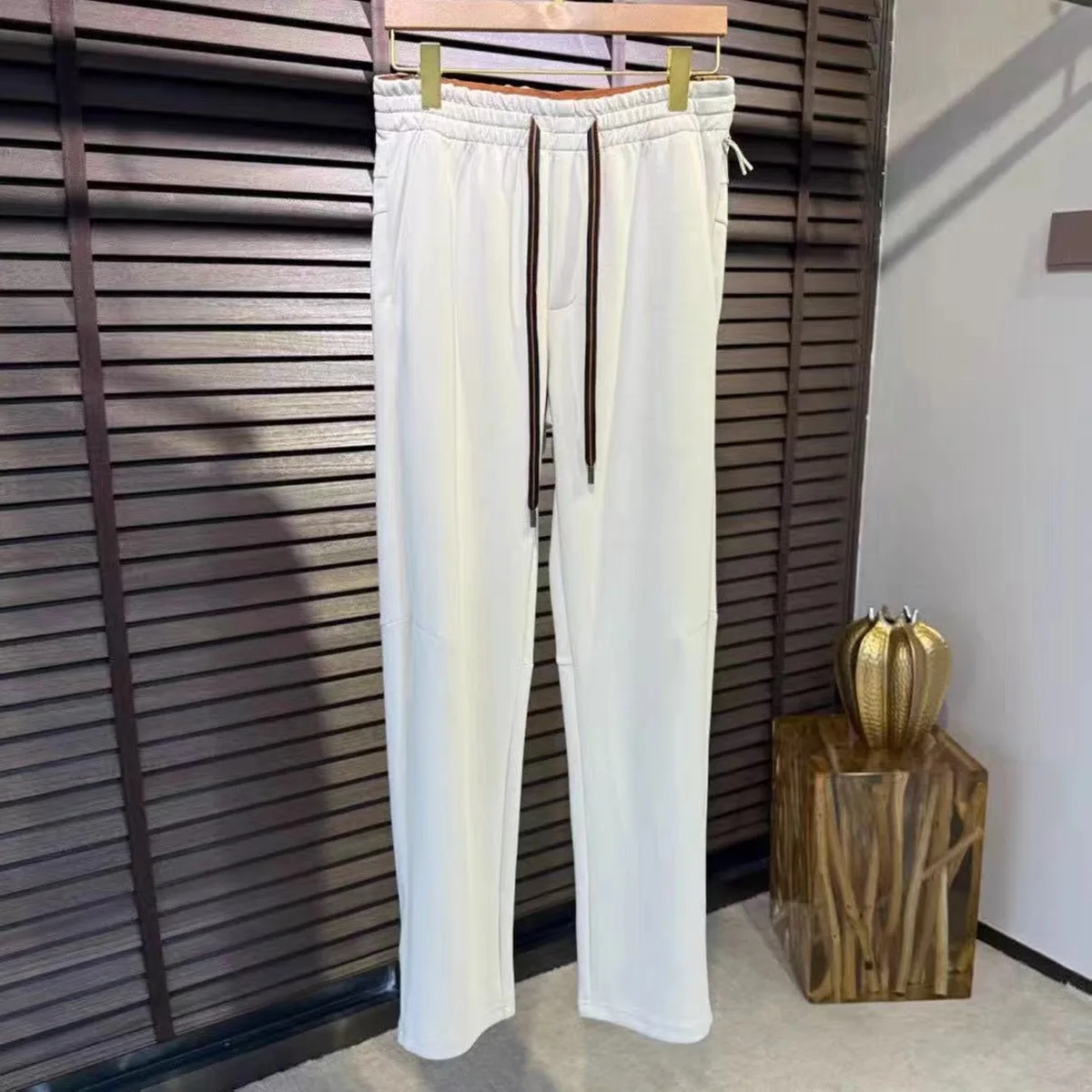 

Faionable Embroidered Letter Casual Pants Men's Dstring Running Trousers Autumn Winter New Arrival Busin Sle