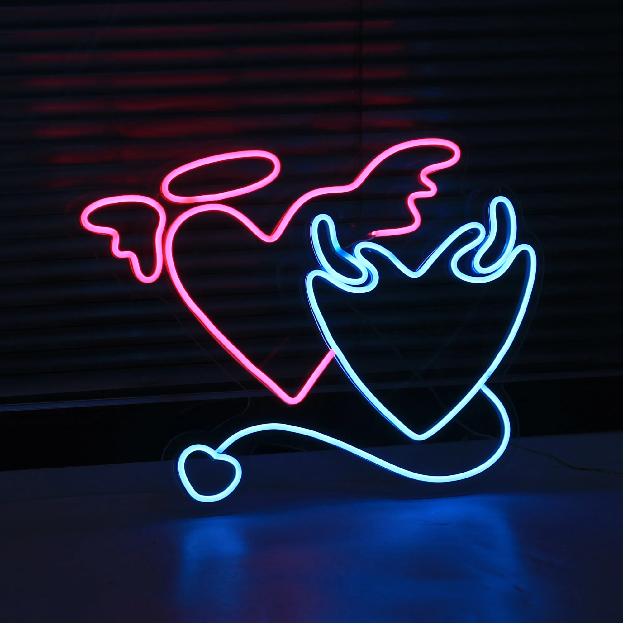 Love Angel Neon LED Light Signs Shop Pub Store Club Nightclub Wall Decor Wedding Birthday Party Restaurant Decoration Gift