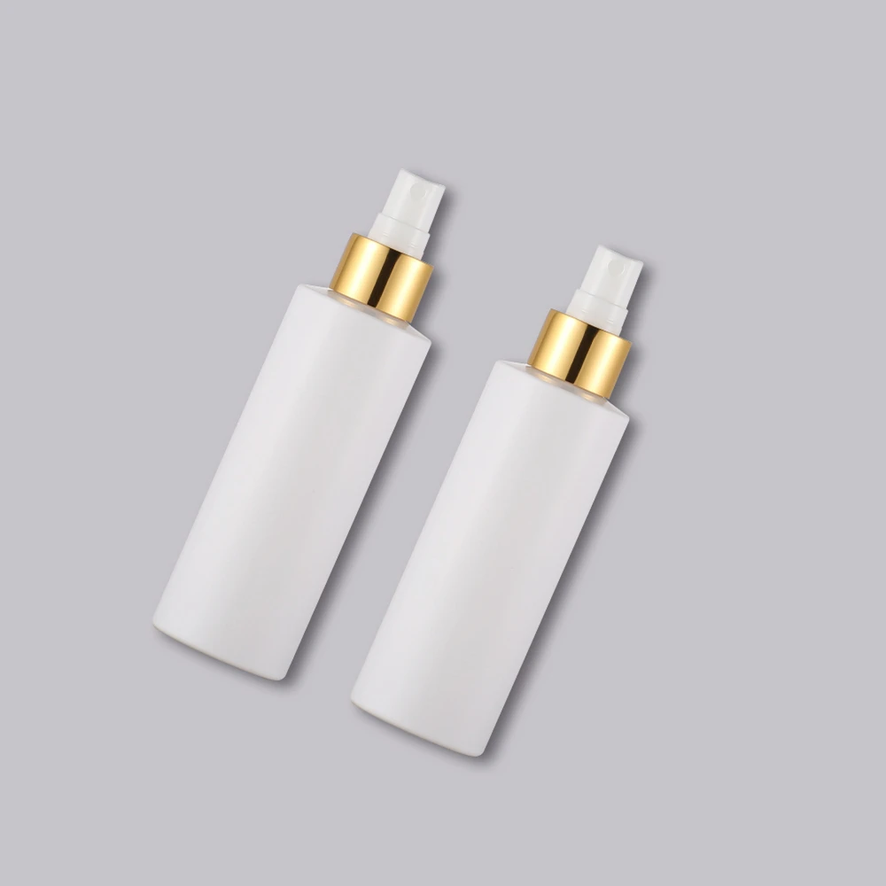 1PC 100ml 150ml 200ml 250ml White Plastic Spray Bottle Liquid Gold Sprayer Fine Mist Spray Empty Refillable Perfume Bottles