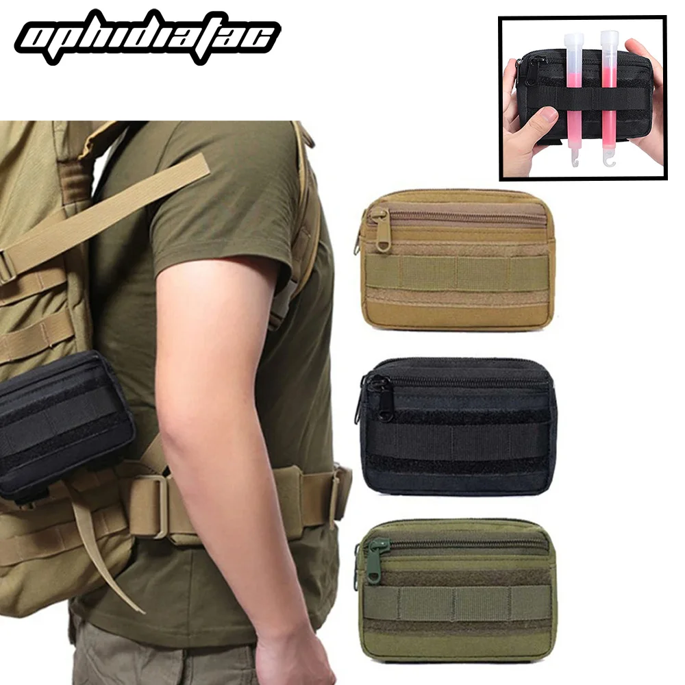 OPHIDIAN Hunting Waist Bag Double Layer EDC Bag Men Molle Belt Oxford Hip Bag Waist Bag Camping Hunting Accessories Practical Ba