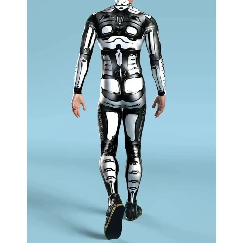 Mechaniczna zbroja Robot CyberPunk kombinezon Cosplay body kostium steampunk impreza z okazji Halloween pokazuje mężczyźni kobiety fajny garnitur Zentai