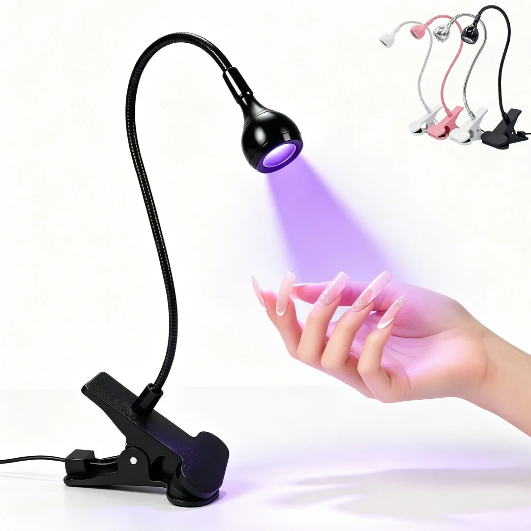 

Nail Led Uv Lamp for Drying Gel Nails Polish Clip-On Flexible Desk Portable Usb Nail Lamp Uv Light Dryer Manicure Salon Tools