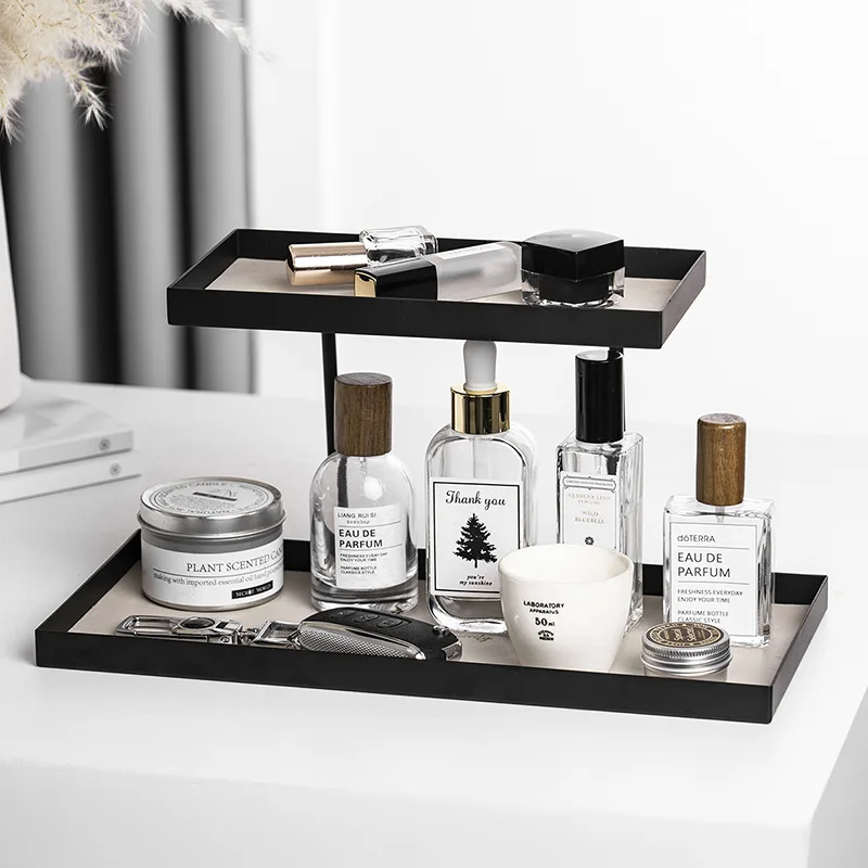 

Cross-border entrance metal storage rack household cosmetics jewelry multi-layer finishing rack jewelry desktop storage rack