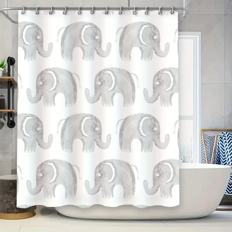 

Акварельная желтая цветочная занавеска для душа, ткань, водонепроницаемый декор для ванной, домашний текстиль