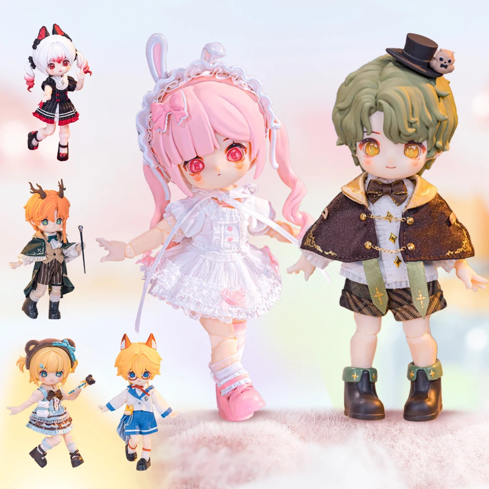 ناجي الوهمي عالم عمل الشكل صندوق أعمى 1/12 BJD المنقولة لطيف دمية محظوظ صندوق ob11 نموذج المرآب عدة العصرية اللعب مفاجأة هدية