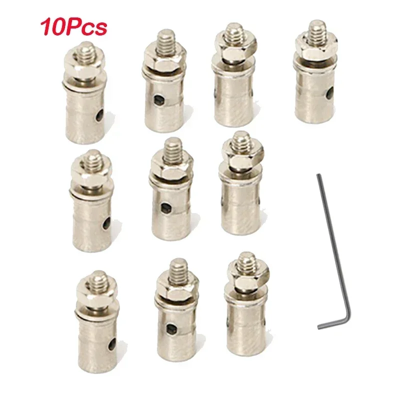 1.3mm 1.8mm 2.1mm 3.1mm Push rod connector stopper metal quick adjuster and L-shaped hexagon wrench for airplane part DIY RC