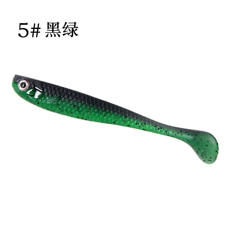 5Pcs  Fishing Lures Wobblers For Pike 6cm1.3g Soft Lure Silicone Bait  Fish  Artificial Baits Pesca Fishing Tackle Soft bait
