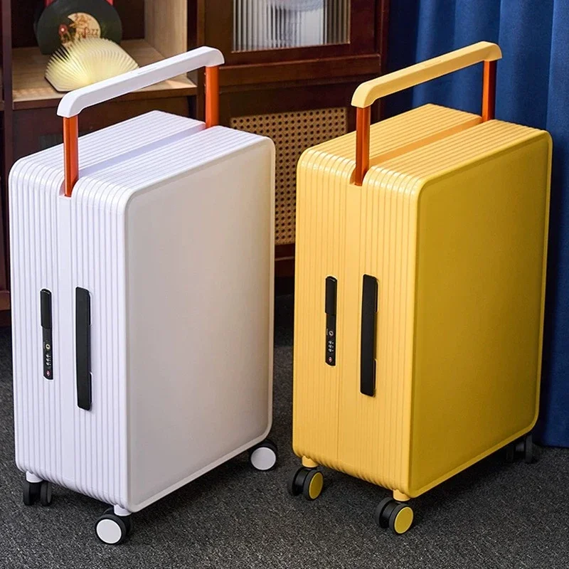 Hot!New 20"22"24"26" Inch Women Fashion Brand Rolling Luggage Men Wide Pull Rod Suitcase Universal Wheel Travel Boarding Box