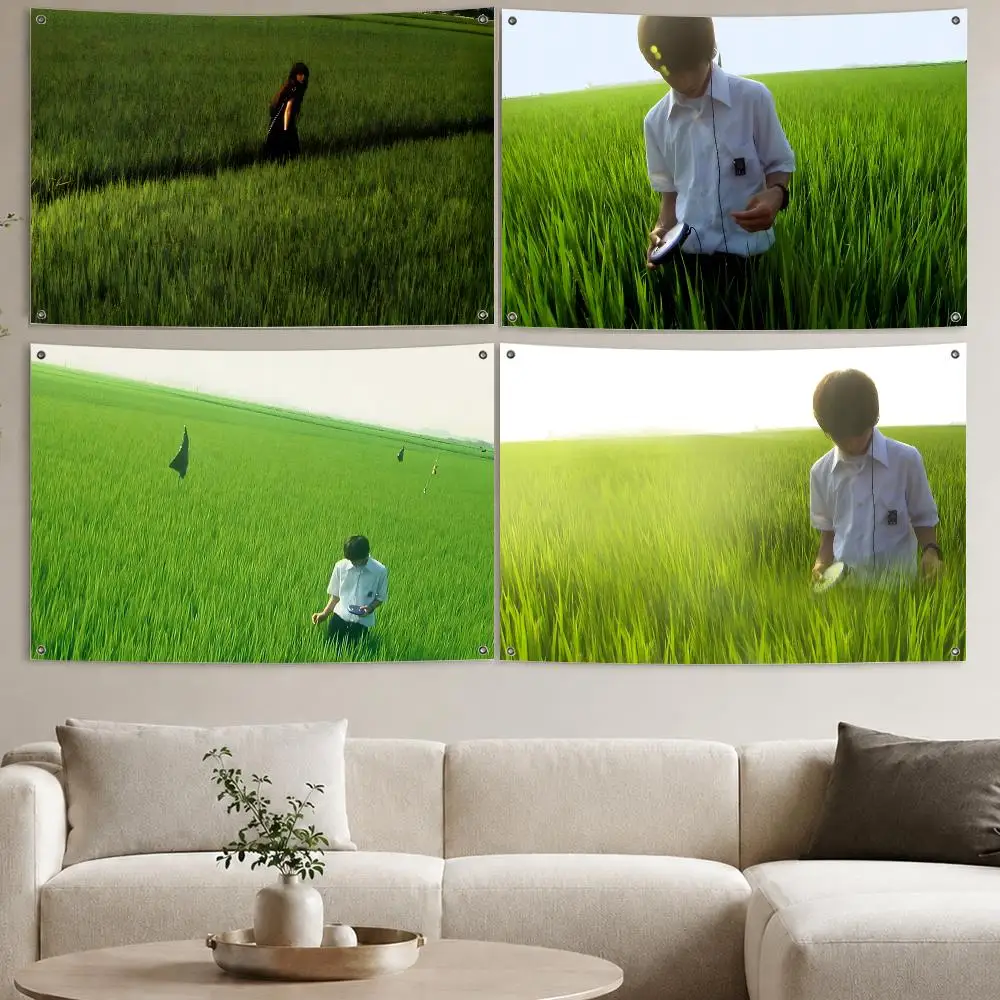 All About Lily Chou-Chou Flags Aesthetic Wall Tapestry Printed Wall Hanging Living Room Party Outdoor Decor