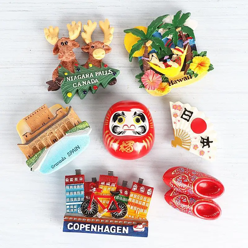 Homhi Japanese Fridge Magnets Travel  Decor Magnet Japan Gift  Cartoon Adesivos Decorativos Cute HBX-003