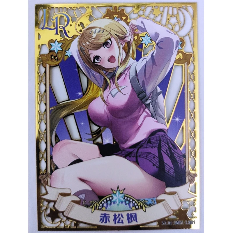 Goddess Story Metal Card Kirisame Marisa Tifa Lockhart Anime Game Collection Rare Cards Cartoon Board Game Toys Birthday Gift