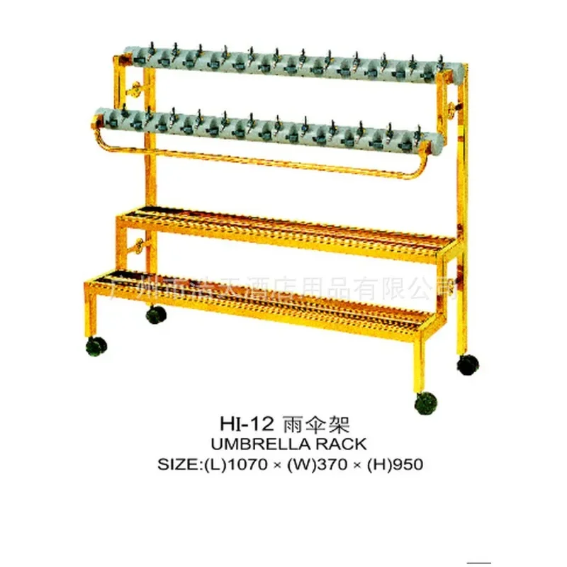Direct sales stainless steel titanium umbrella frame Hotel umbrella frame 24 heads square tube titanium umbrella frame with lock