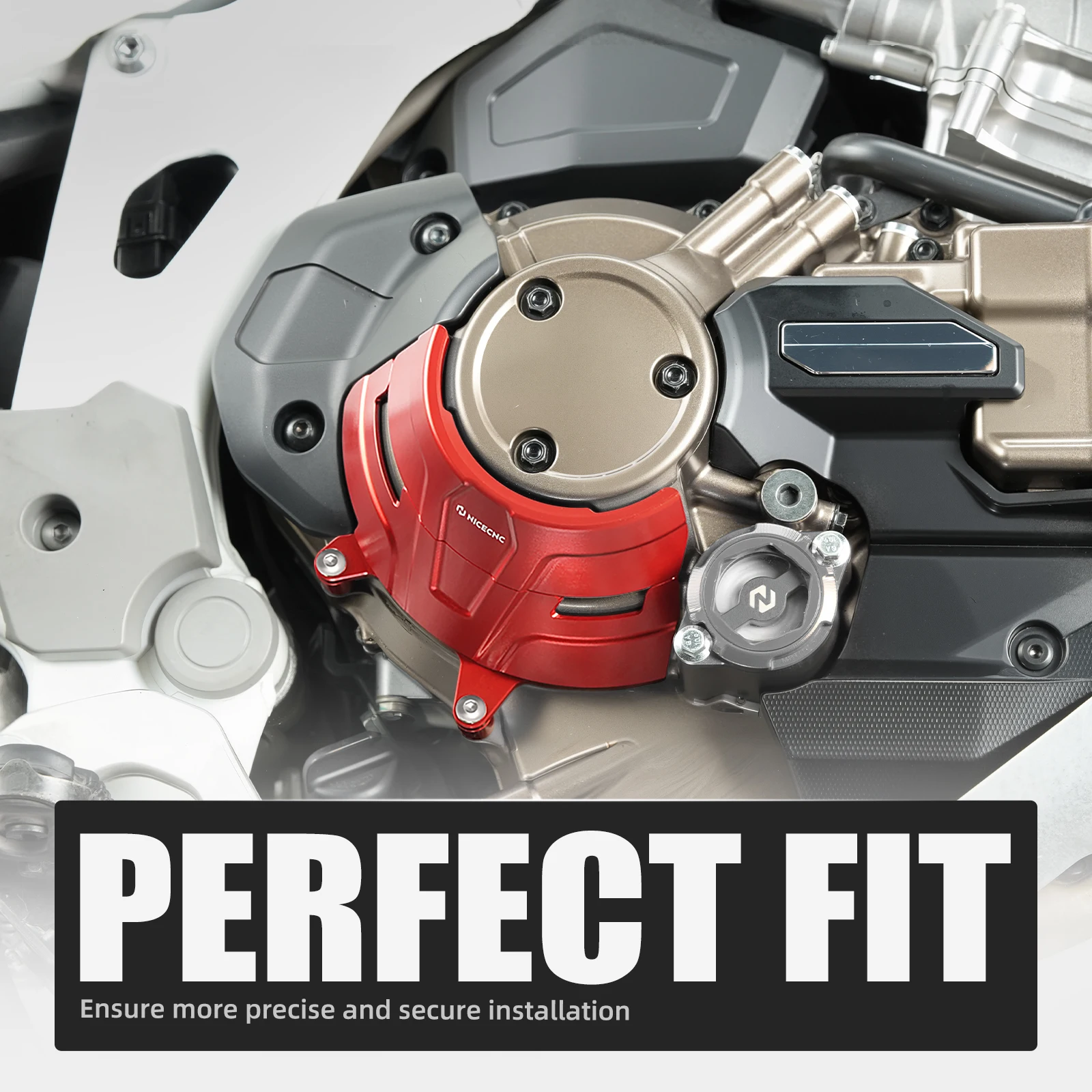 NICECNC Kupplungsdeckel-Schutz für die rechte Seite, passend für Honda CRF1100L Africa Twin DCT 2020-2025, CRF1100L Africa Twin Adventure Sports DCT. – Detail 16