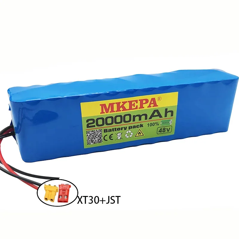 48 فولت 20 أمبير 18650 بطارية ليثيوم أيون 13S2P 1000 واط بطارية عالية الطاقة ، مناسبة لمجموعة محرك الدراجة الكهربائية 54.6 فولت 250 واط 350 واط 500 واط #4