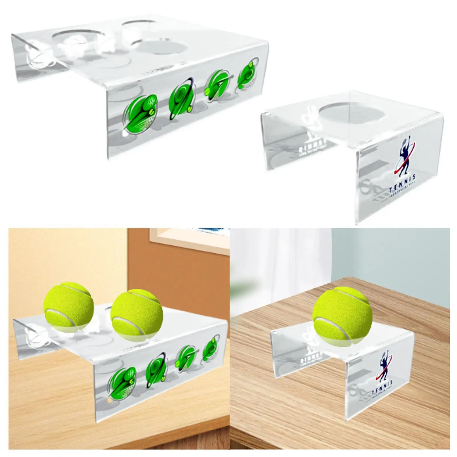 

Держатель для теннисного мяча, маленькая подставка для мяча, сфера Hoder, прозрачный акриловый держатель для бейсбола для софтбола для настольных украшений