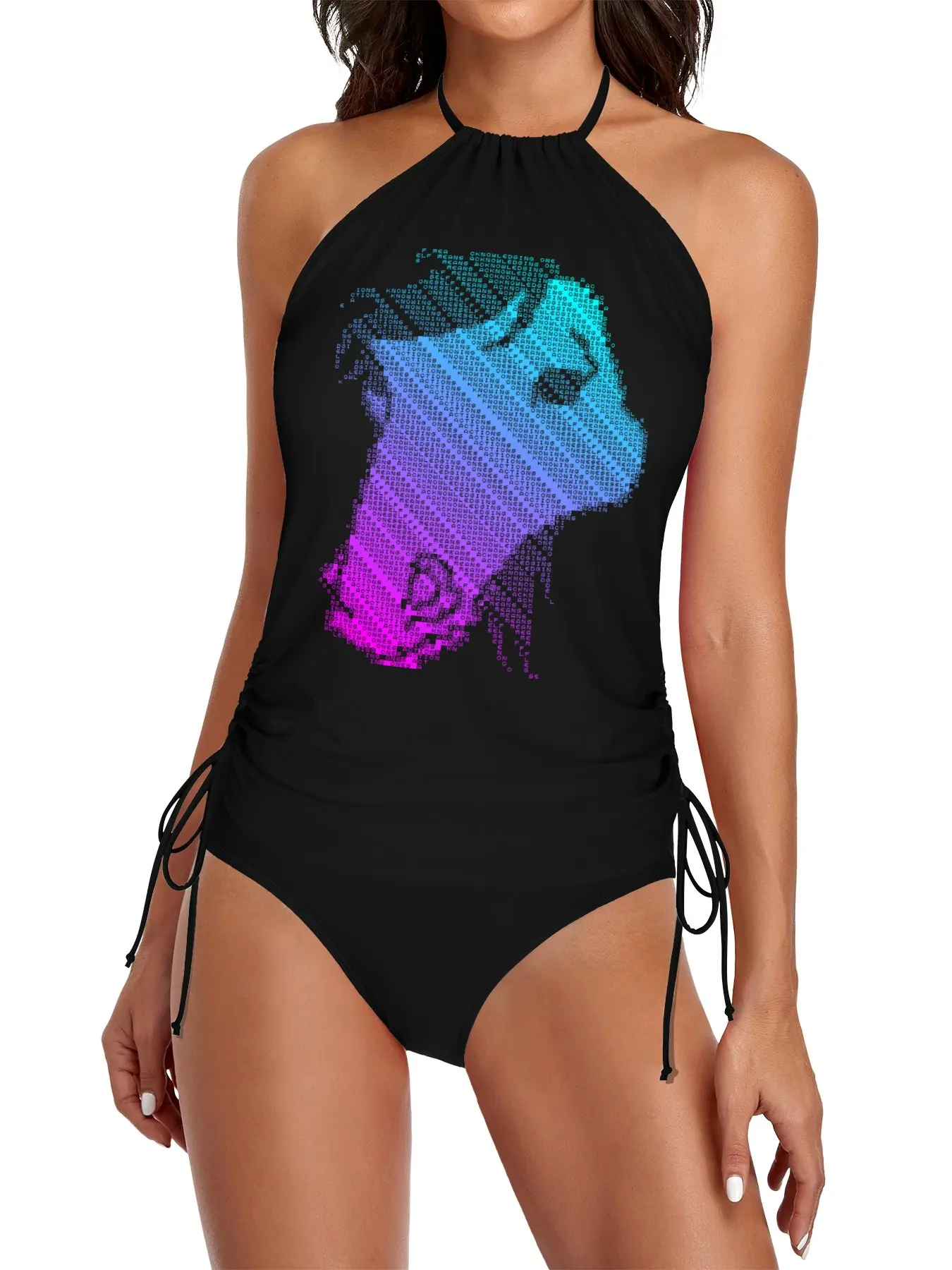 

Dark-side Ego Split Swimsuit Set dresses for women summer 2025 Bikini women Swimwear women
