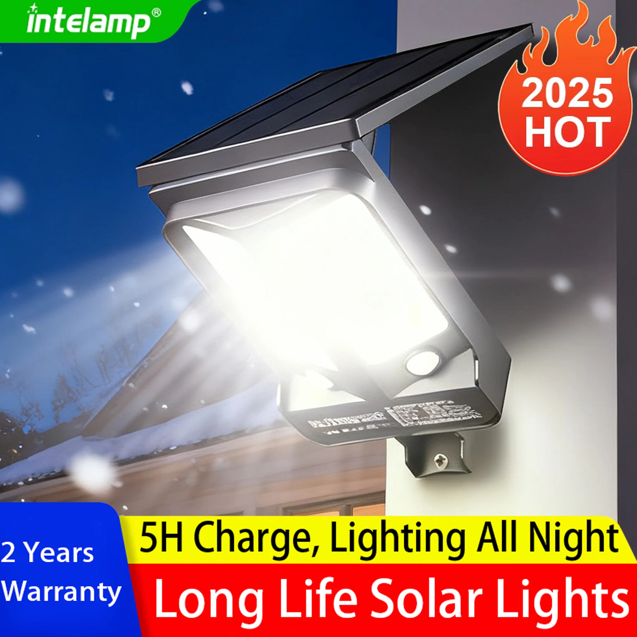 

Solar Lights Outdoor with 3 Modes Motion Sensor Super Bright Wall Lamp IP65 Waterproof Street Light for Garden Yard Path Garage